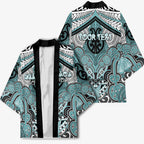 Aotearoa Iwi Ngati Paoa Personalised Kimono Maori Kowhaiwhai Pattern