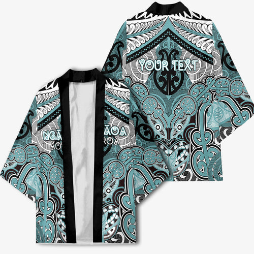 Aotearoa Iwi Ngati Paoa Personalised Kimono Maori Kowhaiwhai Pattern