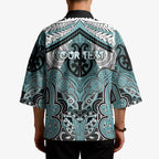 Aotearoa Iwi Ngati Paoa Personalised Kimono Maori Kowhaiwhai Pattern