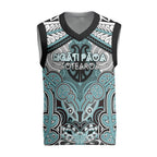 Aotearoa Iwi Ngati Paoa Personalised Christmas Knitted V-Neck Vest Maori Kowhaiwhai Pattern