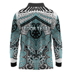 Aotearoa Iwi Ngati Paoa Personalised Long Sleeve Polo Shirt Maori Kowhaiwhai Pattern