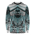 Aotearoa Iwi Ngati Paoa Personalised Long Sleeve Shirt Maori Kowhaiwhai Pattern