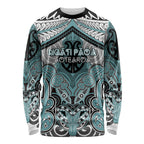 Aotearoa Iwi Ngati Paoa Personalised Long Sleeve Shirt Maori Kowhaiwhai Pattern