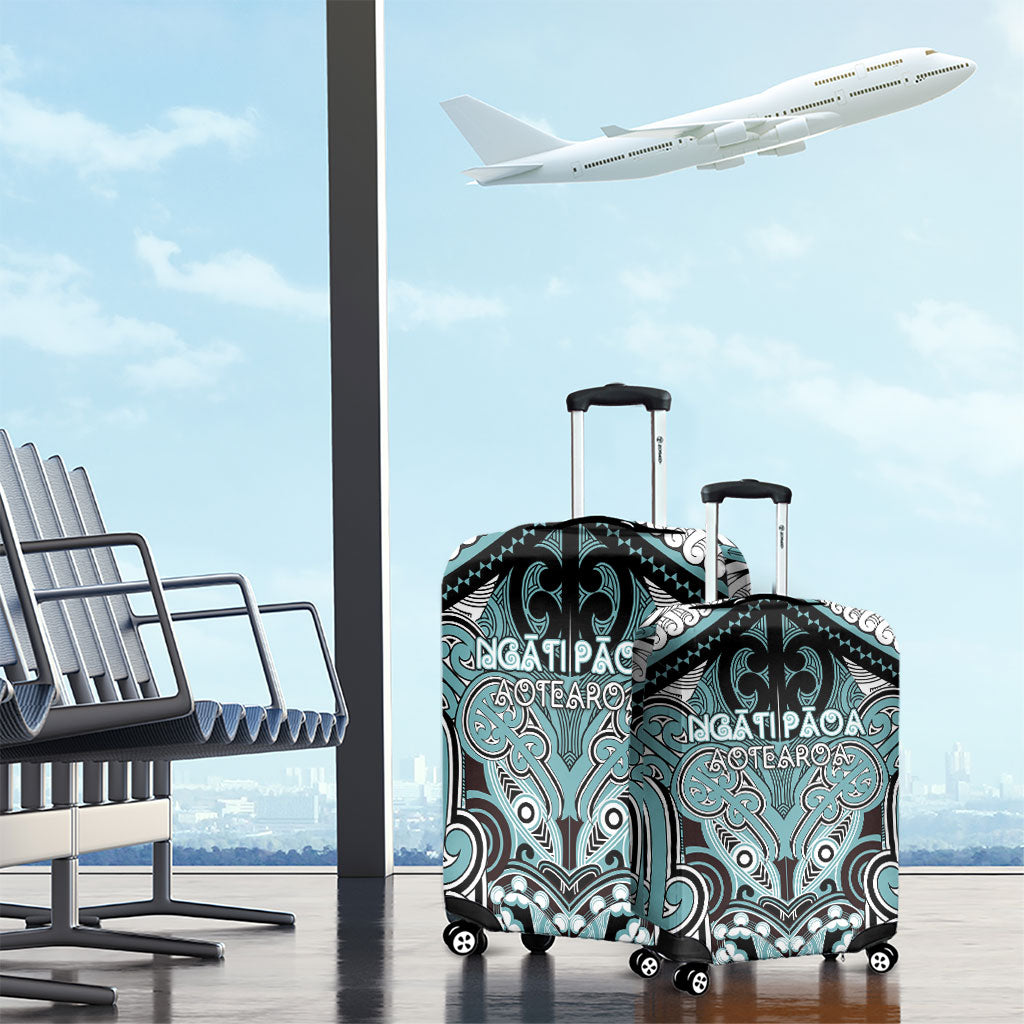 Aotearoa Iwi Ngati Paoa Luggage Cover Maori Kowhaiwhai Pattern