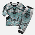 Aotearoa Iwi Ngati Paoa Personalised Christmas Pajama Set Maori Kowhaiwhai Pattern