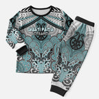 Aotearoa Iwi Ngati Paoa Personalised Christmas Pajama Set Maori Kowhaiwhai Pattern