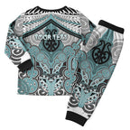 Aotearoa Iwi Ngati Paoa Personalised Christmas Pajama Set Maori Kowhaiwhai Pattern