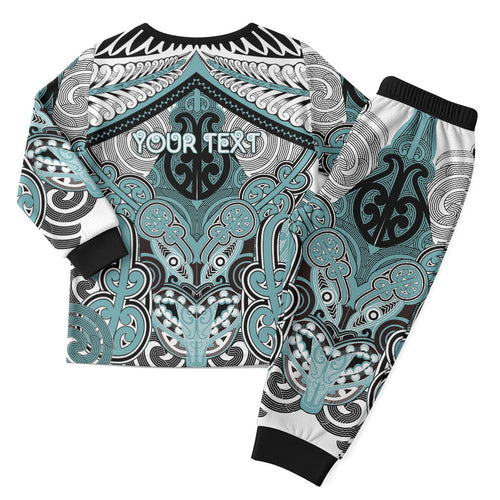 Aotearoa Iwi Ngati Paoa Personalised Christmas Pajama Set Maori Kowhaiwhai Pattern