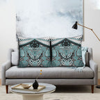 Aotearoa Iwi Ngati Paoa Pillow Cover Maori Kowhaiwhai Pattern