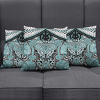 Aotearoa Iwi Ngati Paoa Pillow Cover Maori Kowhaiwhai Pattern