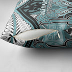 Aotearoa Iwi Ngati Paoa Pillow Cover Maori Kowhaiwhai Pattern