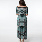 Aotearoa Iwi Ngati Paoa Personalised Puletasi Maori Kowhaiwhai Pattern
