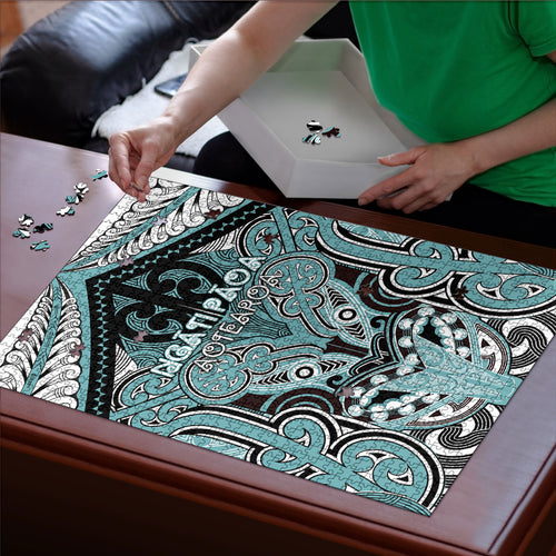 Aotearoa Iwi Ngati Paoa Puzzle Maori Kowhaiwhai Pattern