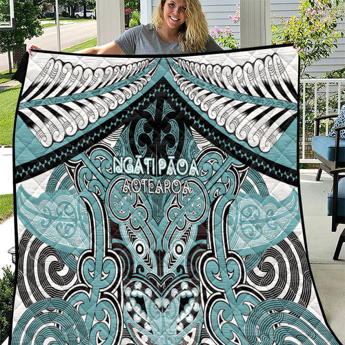 Aotearoa Iwi Ngati Paoa Quilt Maori Kowhaiwhai Pattern