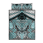 Aotearoa Iwi Ngati Paoa Quilt Bed Set Maori Kowhaiwhai Pattern