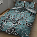 Aotearoa Iwi Ngati Paoa Quilt Bed Set Maori Kowhaiwhai Pattern