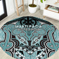 Aotearoa Iwi Ngati Paoa Round Carpet Maori Kowhaiwhai Pattern