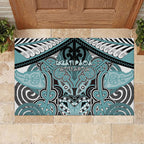 Aotearoa Iwi Ngati Paoa Rubber Doormat Maori Kowhaiwhai Pattern