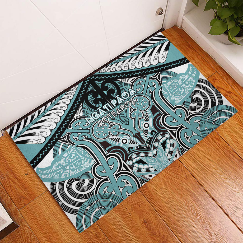 Aotearoa Iwi Ngati Paoa Rubber Doormat Maori Kowhaiwhai Pattern