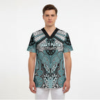 Aotearoa Iwi Ngati Paoa Personalised Scrub Top Maori Kowhaiwhai Pattern