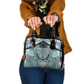 Aotearoa Iwi Ngati Paoa Shoulder Handbag Maori Kowhaiwhai Pattern