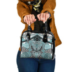 Aotearoa Iwi Ngati Paoa Shoulder Handbag Maori Kowhaiwhai Pattern