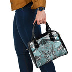 Aotearoa Iwi Ngati Paoa Shoulder Handbag Maori Kowhaiwhai Pattern
