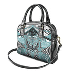 Aotearoa Iwi Ngati Paoa Shoulder Handbag Maori Kowhaiwhai Pattern
