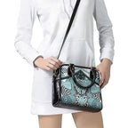 Aotearoa Iwi Ngati Paoa Shoulder Handbag Maori Kowhaiwhai Pattern