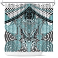 Aotearoa Iwi Ngati Paoa Shower Curtain Maori Kowhaiwhai Pattern