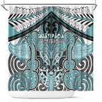 Aotearoa Iwi Ngati Paoa Shower Curtain Maori Kowhaiwhai Pattern