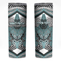 Aotearoa Iwi Ngati Paoa Personalised Skinny Tumbler Maori Kowhaiwhai Pattern