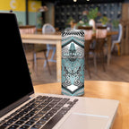 Aotearoa Iwi Ngati Paoa Personalised Skinny Tumbler Maori Kowhaiwhai Pattern