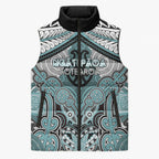 Aotearoa Iwi Ngati Paoa Personalised Sleeveless Puffer Jacket Maori Kowhaiwhai Pattern