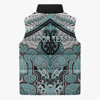 Aotearoa Iwi Ngati Paoa Personalised Sleeveless Puffer Jacket Maori Kowhaiwhai Pattern