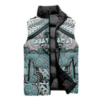Aotearoa Iwi Ngati Paoa Personalised Sleeveless Puffer Jacket Maori Kowhaiwhai Pattern