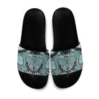 Aotearoa Iwi Ngati Paoa Slide Sandals Maori Kowhaiwhai Pattern