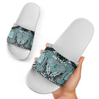 Aotearoa Iwi Ngati Paoa Slide Sandals Maori Kowhaiwhai Pattern