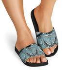 Aotearoa Iwi Ngati Paoa Slide Sandals Maori Kowhaiwhai Pattern