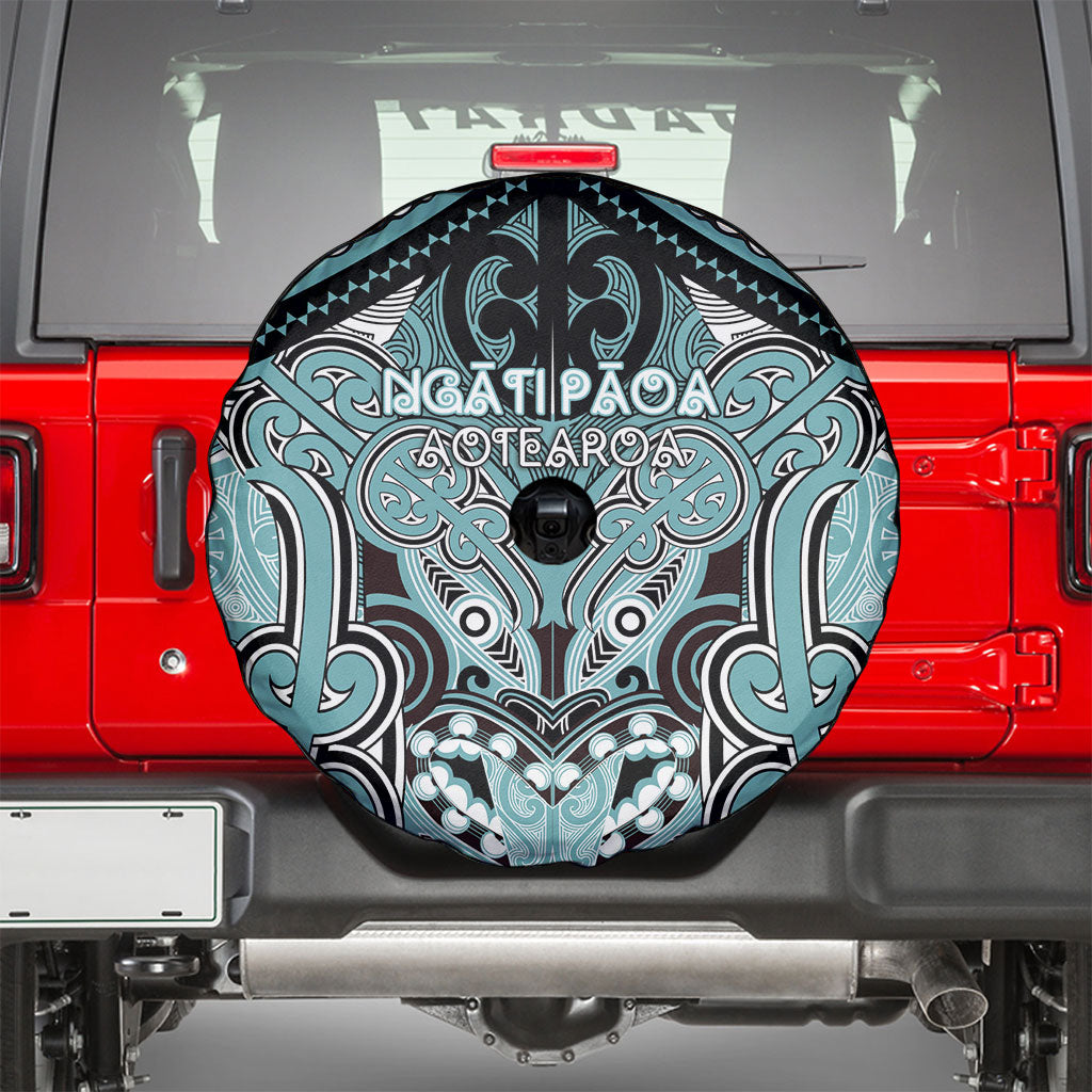 Aotearoa Iwi Ngati Paoa Spare Tire Cover Maori Kowhaiwhai Pattern
