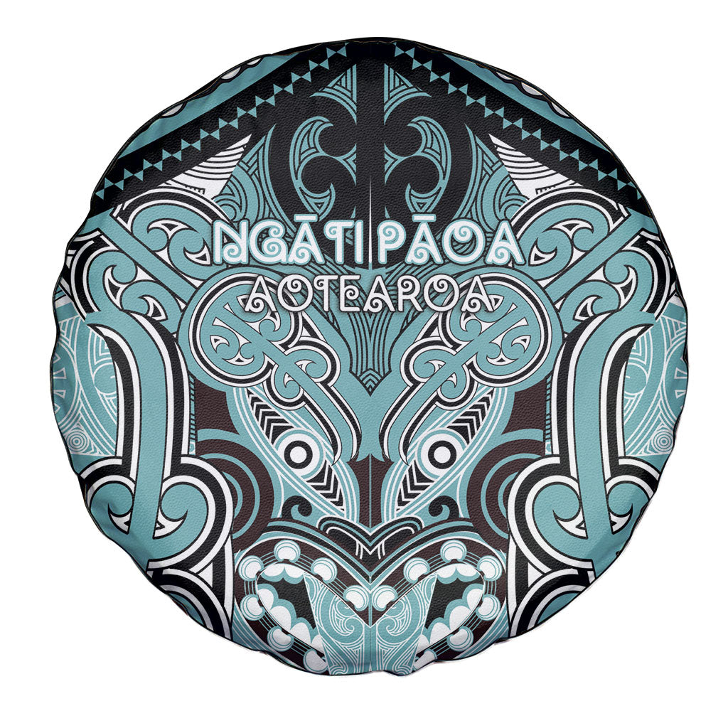 Aotearoa Iwi Ngati Paoa Spare Tire Cover Maori Kowhaiwhai Pattern