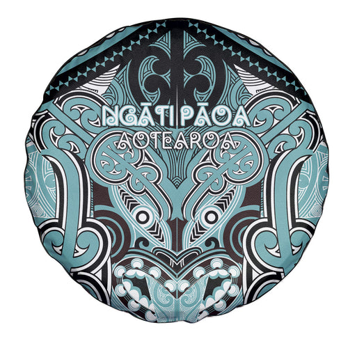 Aotearoa Iwi Ngati Paoa Spare Tire Cover Maori Kowhaiwhai Pattern