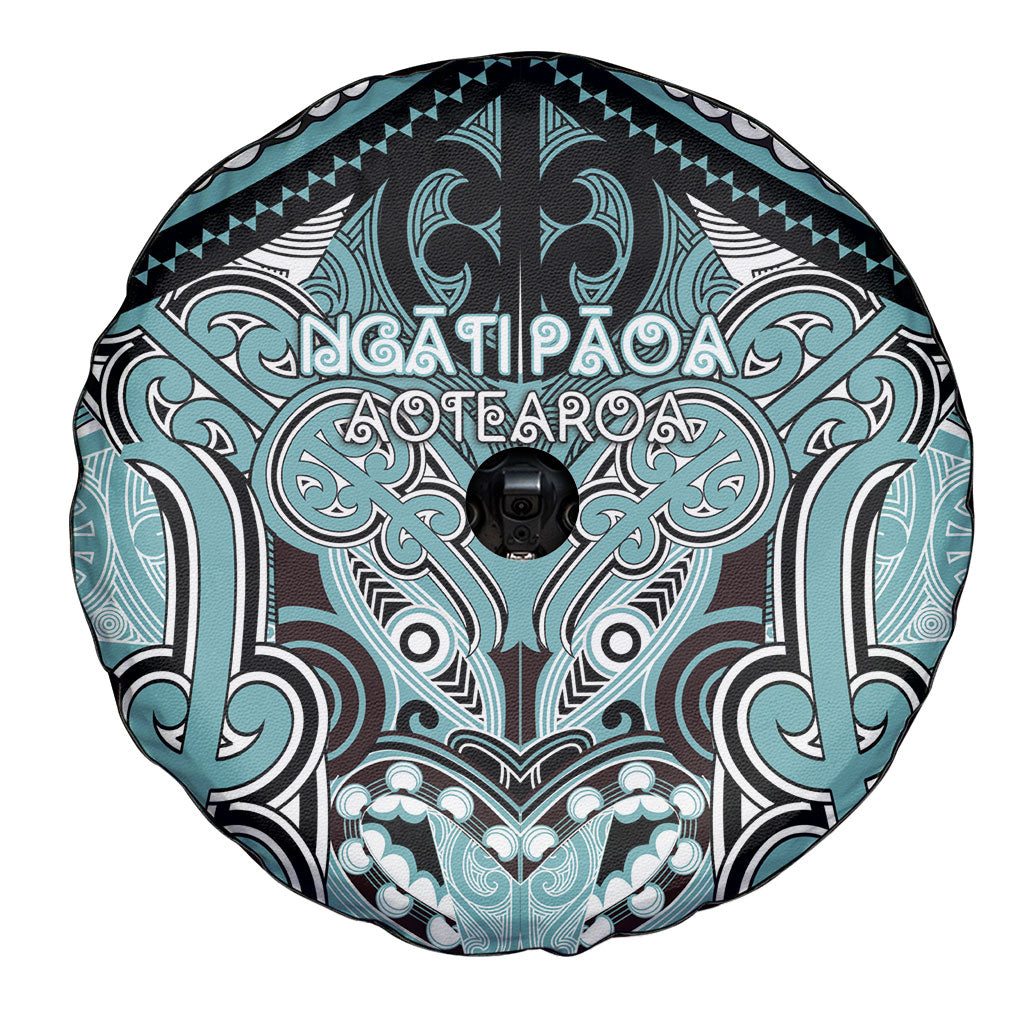 Aotearoa Iwi Ngati Paoa Spare Tire Cover Maori Kowhaiwhai Pattern