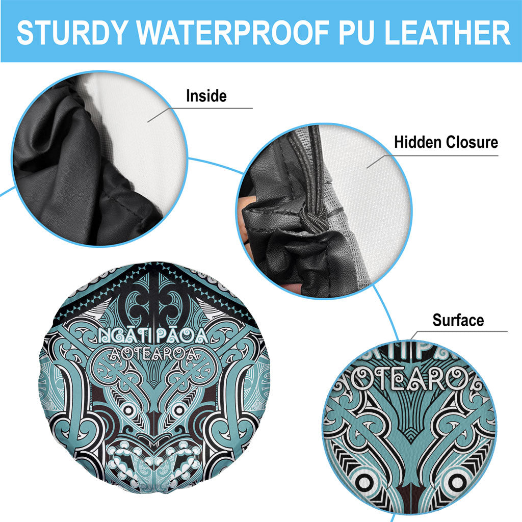 Aotearoa Iwi Ngati Paoa Spare Tire Cover Maori Kowhaiwhai Pattern