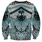 Aotearoa Iwi Ngati Paoa Personalised Sweatshirt Maori Kowhaiwhai Pattern