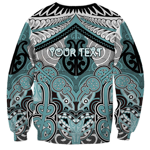Aotearoa Iwi Ngati Paoa Personalised Sweatshirt Maori Kowhaiwhai Pattern