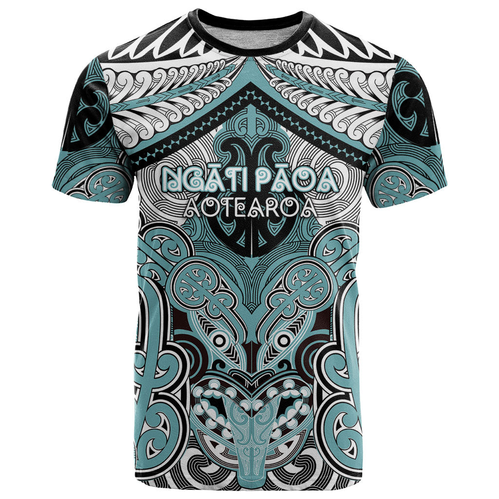 Aotearoa Iwi Ngati Paoa Personalised T Shirt Maori Kowhaiwhai Pattern