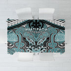 Aotearoa Iwi Ngati Paoa Tablecloth Maori Kowhaiwhai Pattern