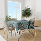 Aotearoa Iwi Ngati Paoa Tablecloth Maori Kowhaiwhai Pattern