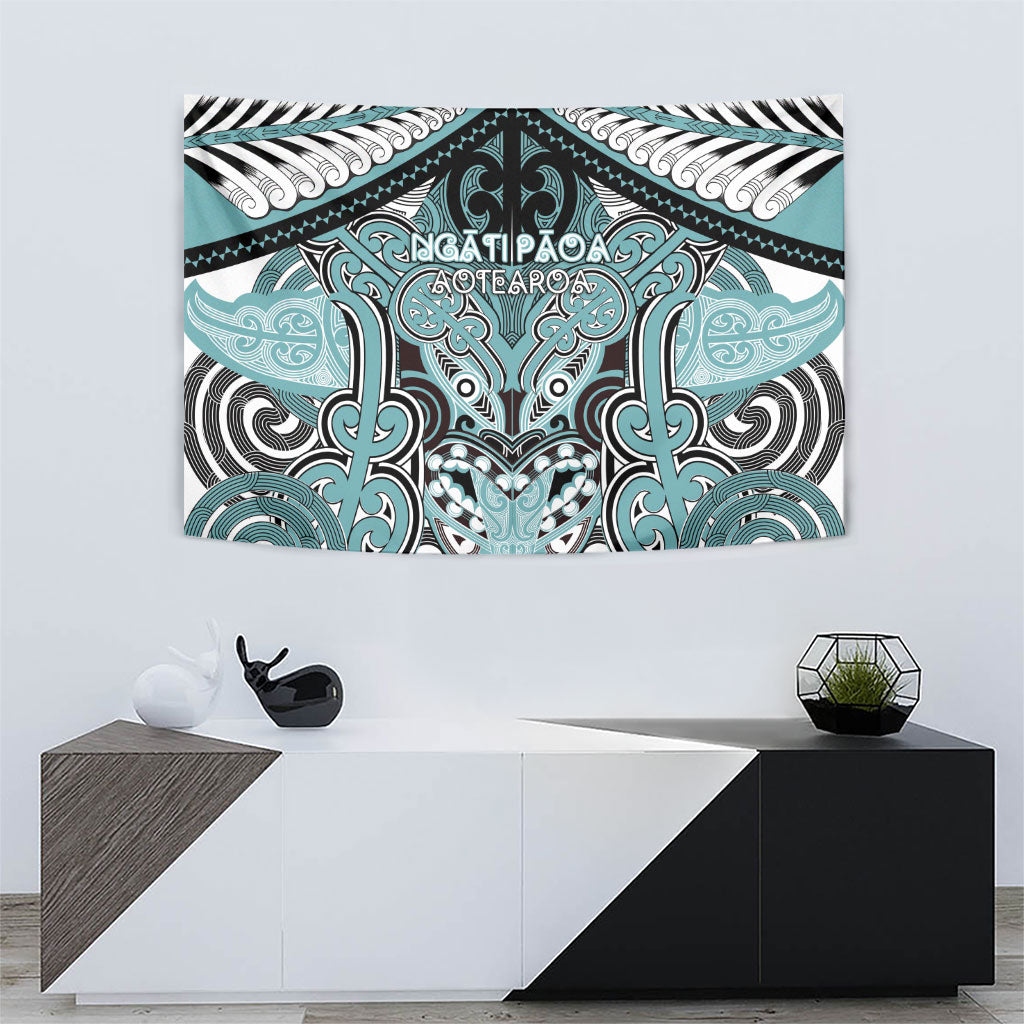 Aotearoa Iwi Ngati Paoa Tapestry Maori Kowhaiwhai Pattern